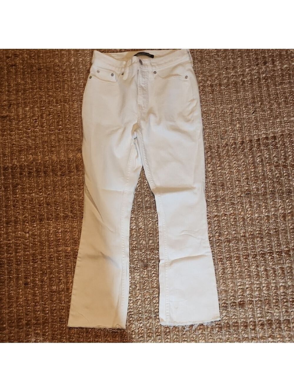 Calvin Klein Jeans Sz 25 White Flare Classic Summer Jeans
